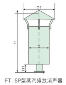 FT-SP型蒸汽排放消声器