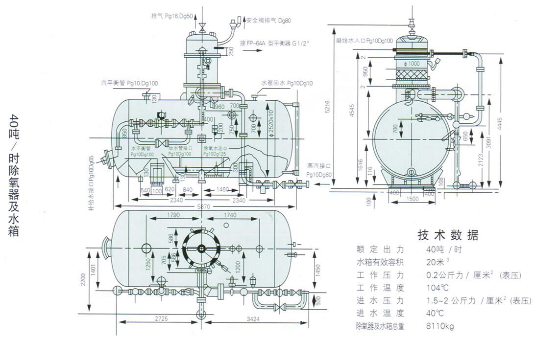 热力喷雾除氧器