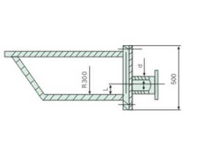 六斜叶开启涡轮式搅拌器